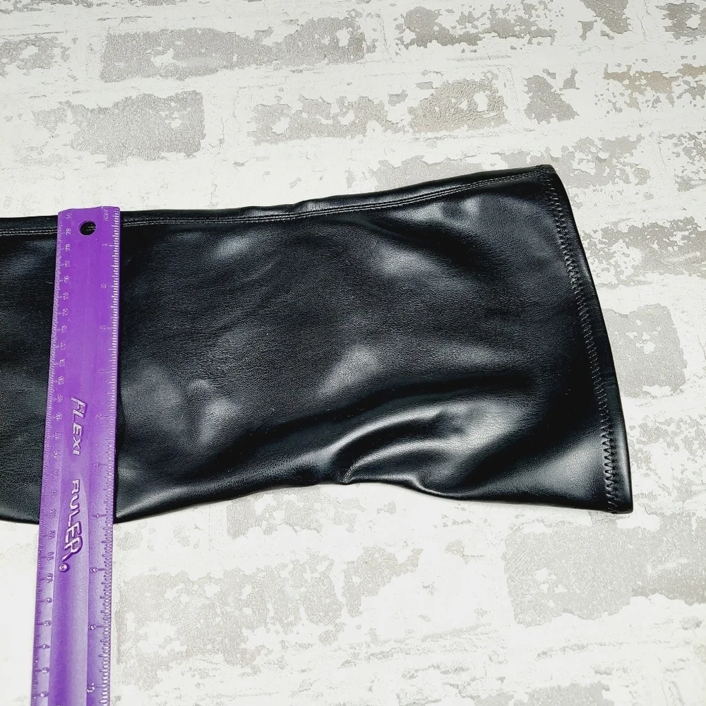 New OPEN EDIT Kami Pointed Toe Over The Knee Boot In Black O535